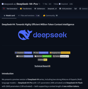 DeepSeek V4 来了。