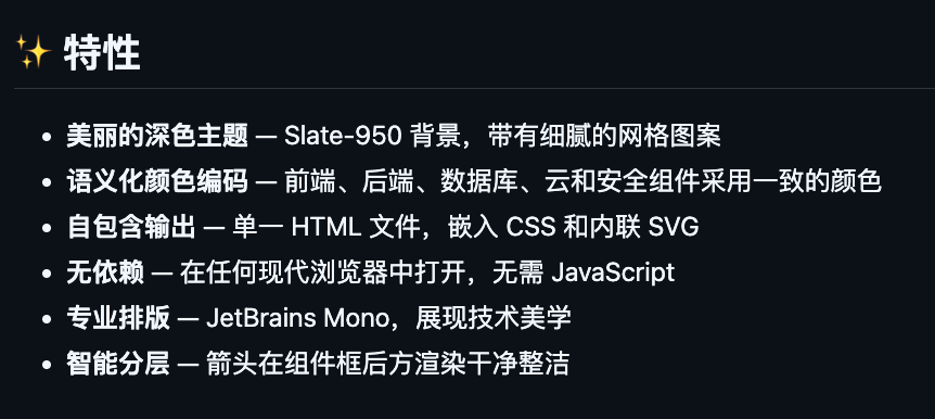 推荐 3 个 GitHub 画图 Skill,一句话生成流程图、架构图。