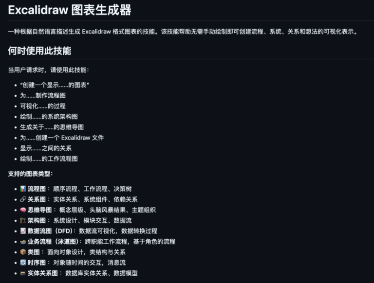 推荐 3 个 GitHub 画图 Skill，一句话生成流程图、架构图。