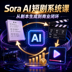 Sora Al短剧训练营 配图