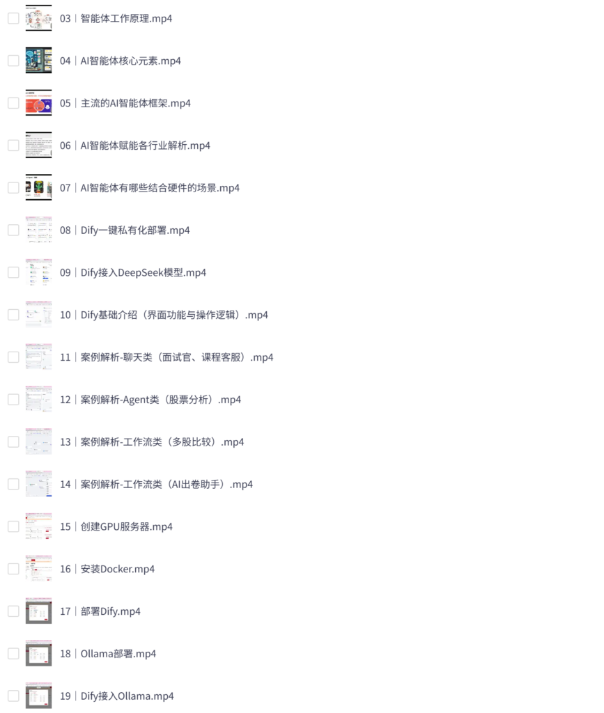 极客Dify开发 AIAgent进阶实战视频教程