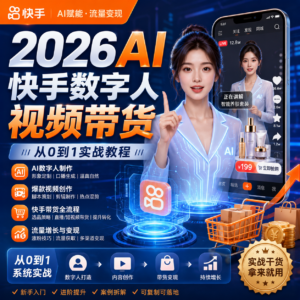 2026AI快手数字人视频带货 配图