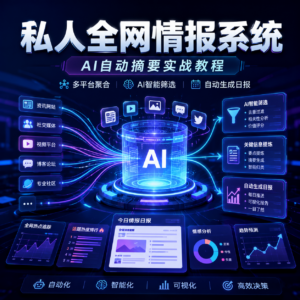私人全网情报系统:自动汇总公众号B站抖音,AI筛重点生成日报,信息不再错过 (教程+源代码) 配图