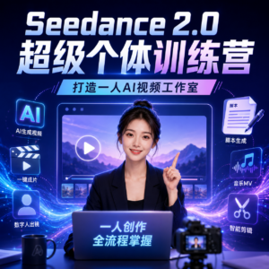Seedance 2.0超级个体训练营,打造一人AI视频工作室 配图