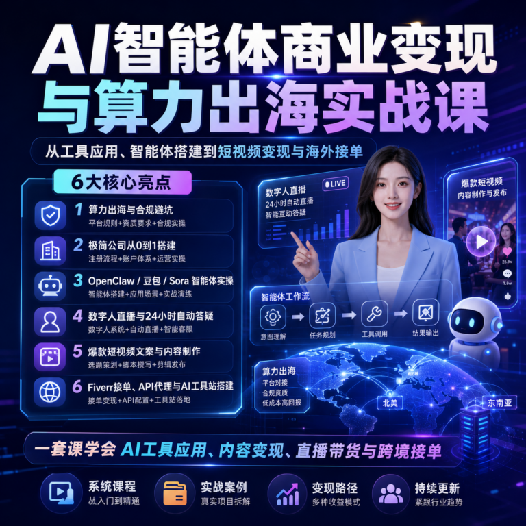 AI算力出海指南 系统掌握算力Token化与跨境变现
