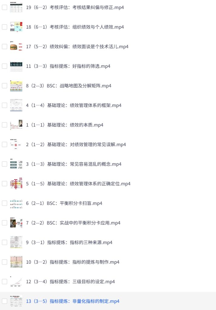 建立完整绩效体系的正确姿势