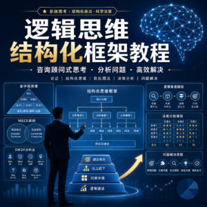 逻辑思维结构化框架教程 咨询顾问大脑思考分析解决问题方法教程 配图