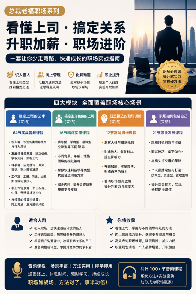 总裁老福职场系列课程