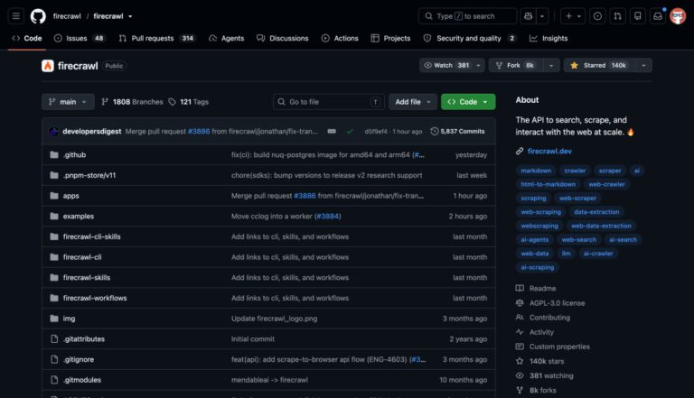 GitHub 上 13 万星的爬虫神器,不要 API Key 就能用了。
