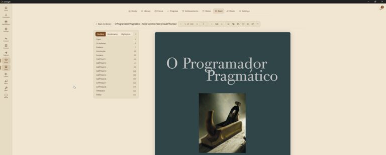 OmniGet built-in EPUB and PDF reader with highlights and focus mode