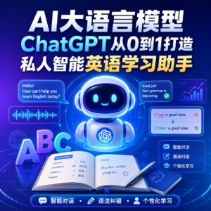 AI大语言模型 ChatGPT从0到1打造私人智能英语学习助手【完结 配图