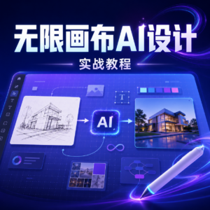 无限画布AI辅助设计实战课｜从概念草图到成品视觉一站式教学 配图