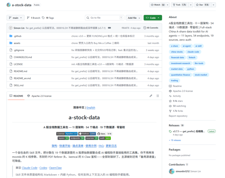 实测WorkBuddy查A股!9.1k Star开源Skill让Agent秒变量化助手