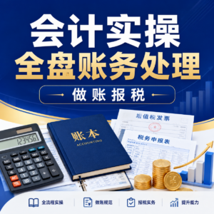 全盘会计实操账务处理做账报税 配图