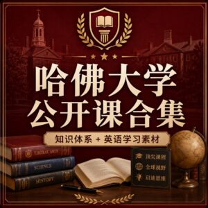 自学课程】哈佛大学公开课合集，深度知识体系+顶级英语学习素材（3.43GB） 配图