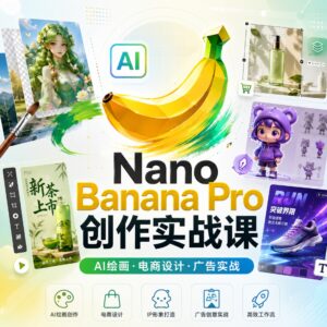 Nano Banana Pro创作实战课，技术流课程打造职场核心优势 配图