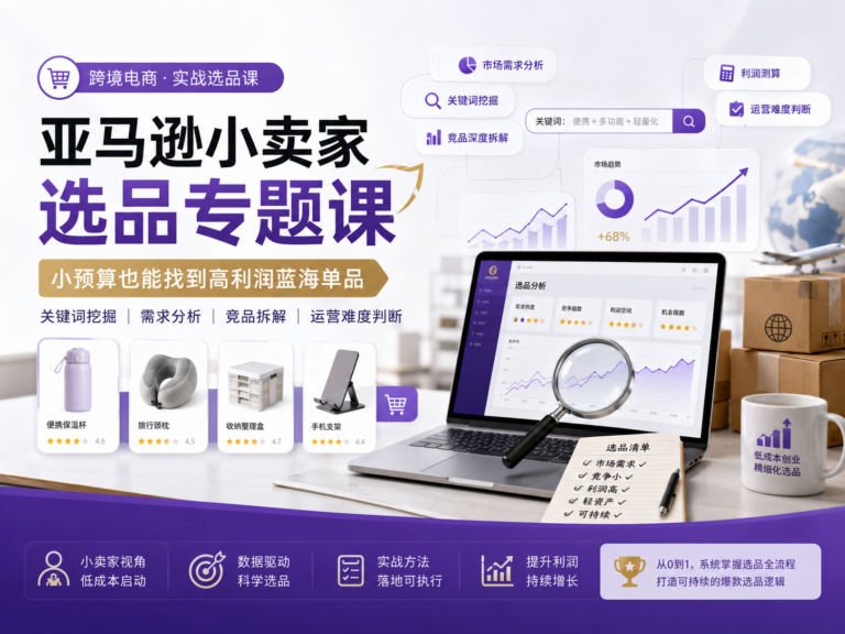 亚马逊小卖家选品专题课