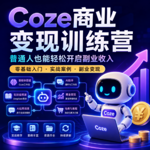 Coze商业变现训练营，普通人也能轻松开启副业收入 配图