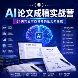 AI论文成稿实战营，21天带你完成一篇可交导师的论文阶段稿！ 配图