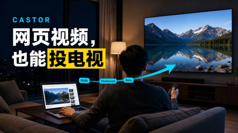 一个开源工具,把网页视频直接投到电视上