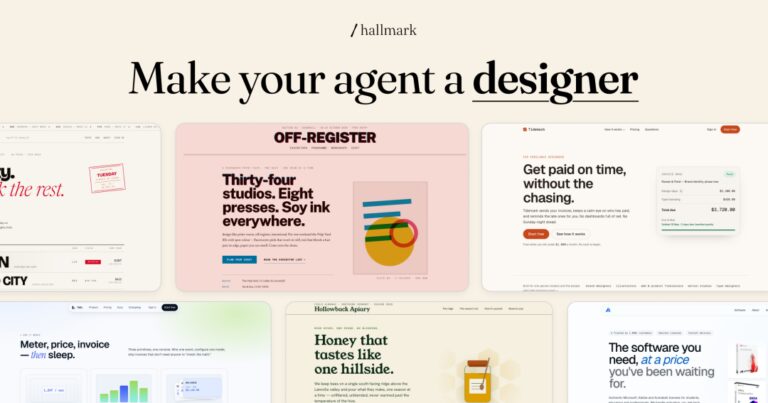 Hallmark, a design skill that refuses to look AI-generated
