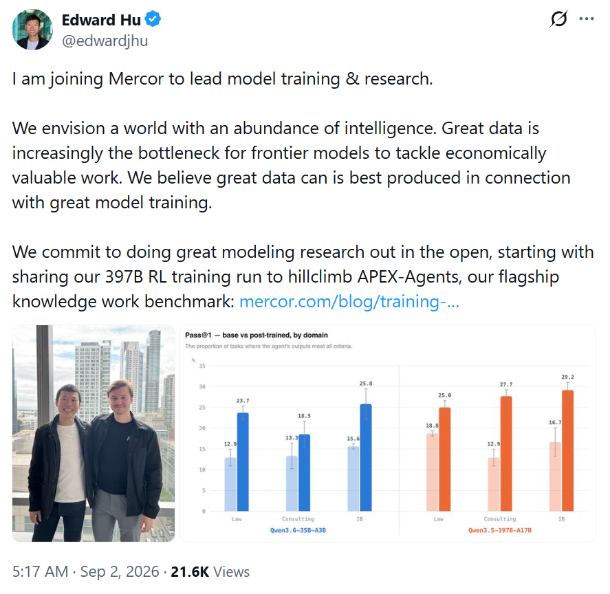 OpenAI o1核心成员跳槽，首次公开397B模型的RL训练配方！