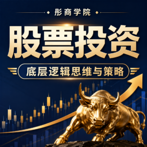 彤商学院 课程股票投资底层逻辑思维与策略 配图