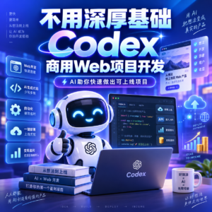 不用深厚基础 Codex 商用 Web 项目 配图