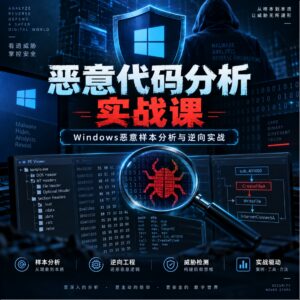 恶意代码分析实战课 ,价值399元 配图