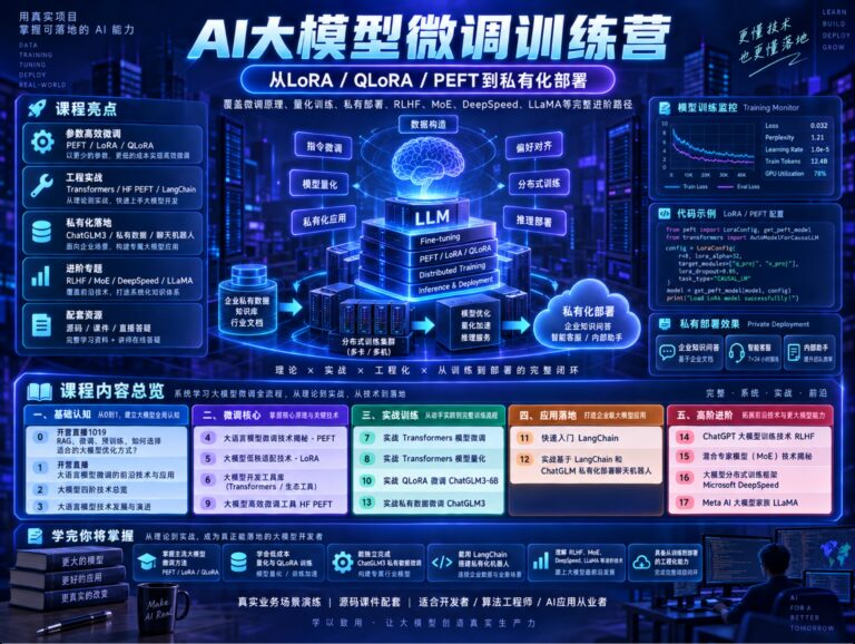 【极客时间-finetuning】AI 大模型微调训练营