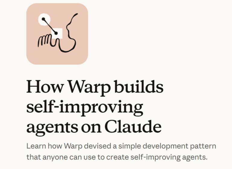 Warp CEO的Claude实战教程,两个Skill让Agent进化! 配图