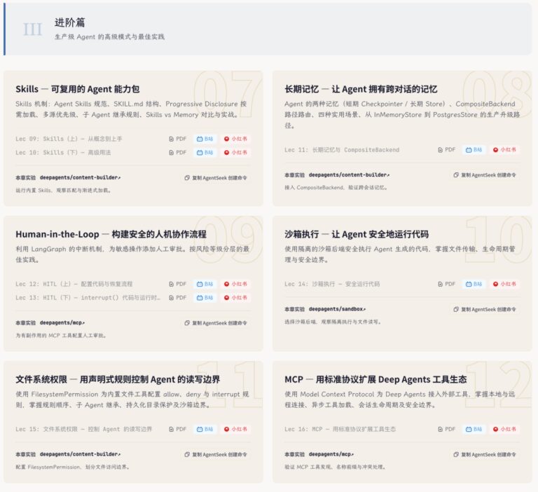 《Deep Agents实战》项目正式发布,一起走向生产级Agent!