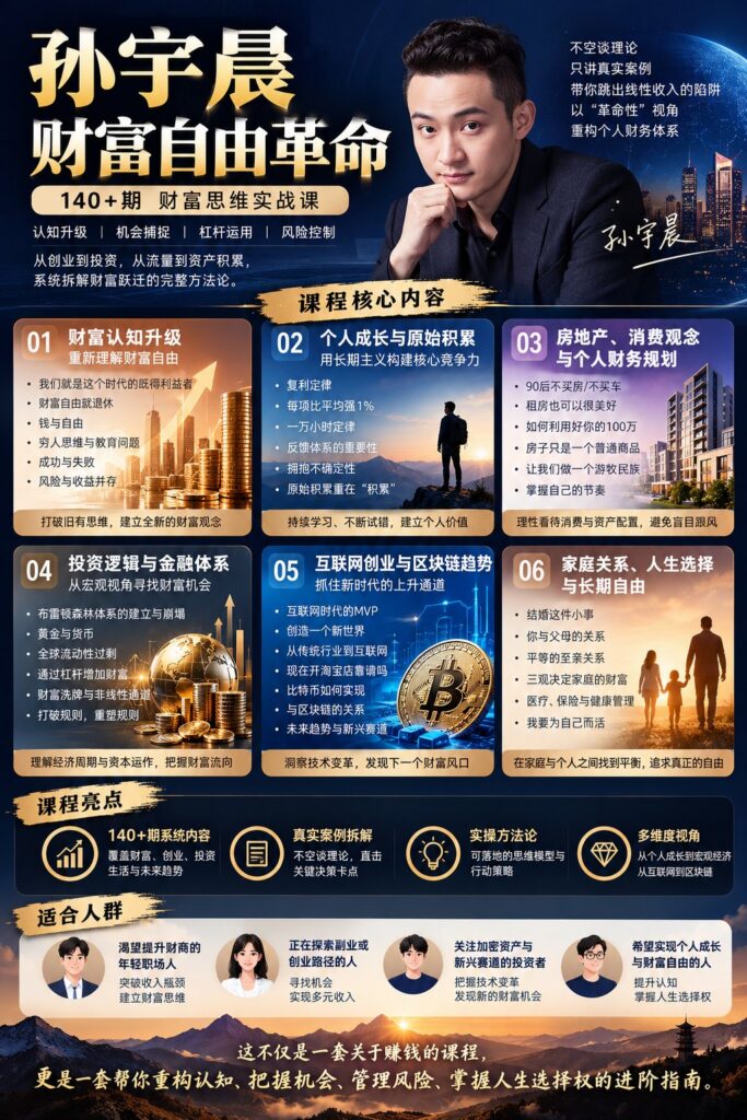 孙宇晨《财富自由革命之路 》