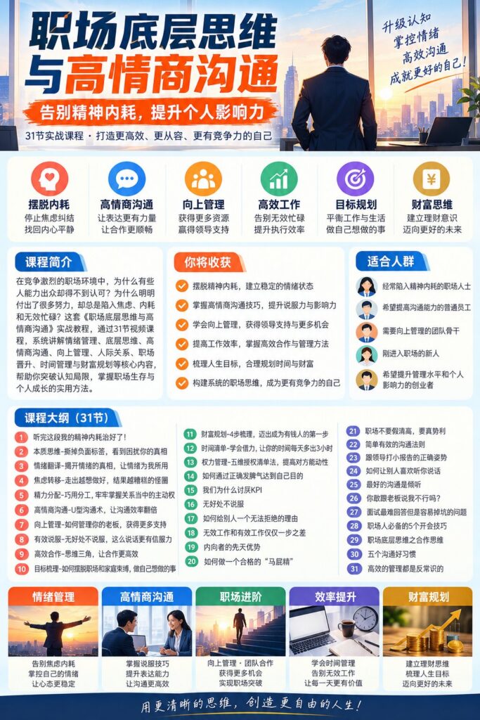 B站 12个有效行动指南，彻底摆脱内耗+找回行动力