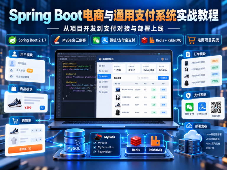 慕课网- 实战支付+电商双系统 玩转Java技术栈