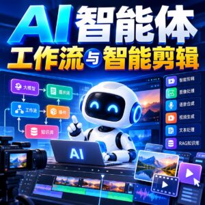2026 AI智能体从0到1实战课:工作流搭建、智能剪辑与RAG知识库 配图