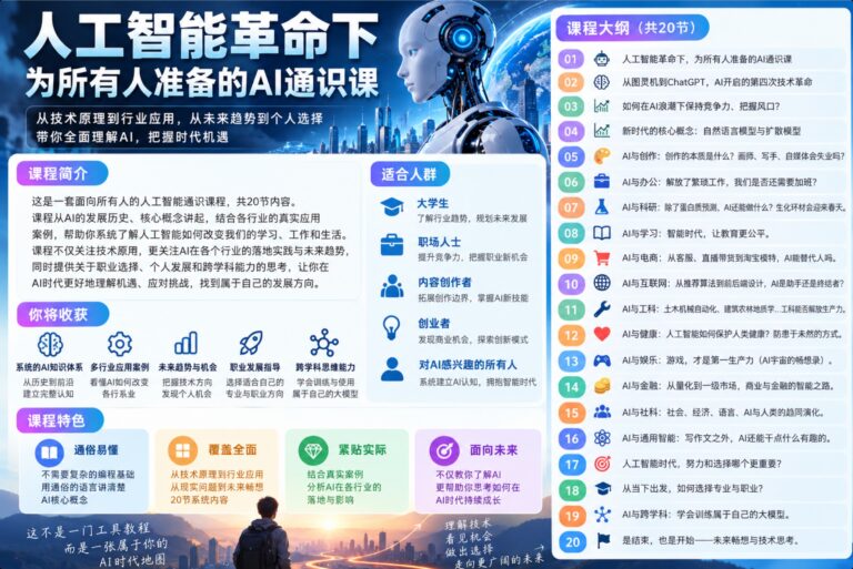 B站 -图灵的猫:人人都能听懂的AI通识课