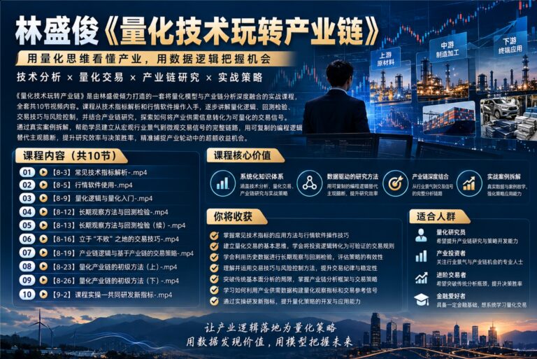 林盛俊《量化技术玩转产业链》